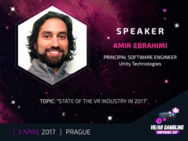 VR|AR Conference 2017: Principal Software Engineer at Unity Technologies became a keynote speaker